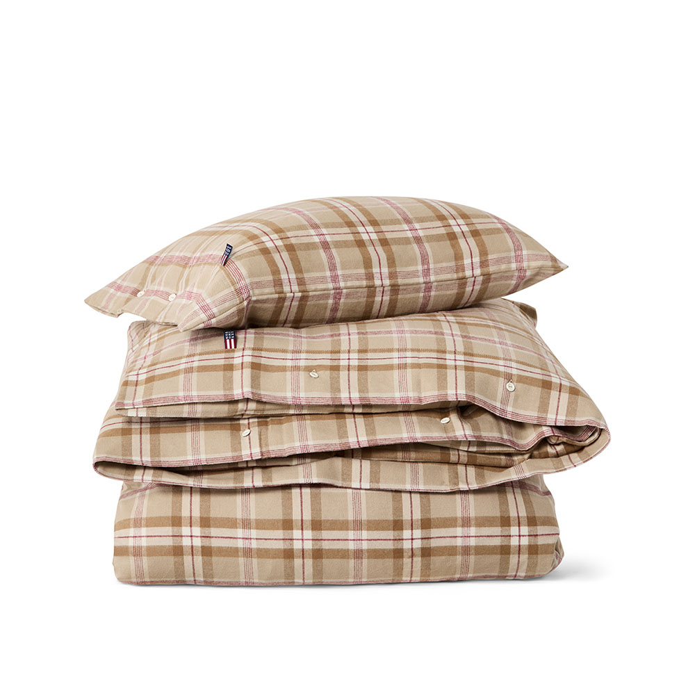 Lexington Checked Cotton Flannel Rutigt P&aring;slakanset